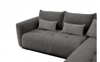 Ecksofa rechts mit Schlaffunktion 5-Sitzer SORENO