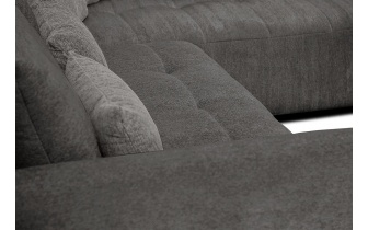 Ecksofa rechts mit Schlaffunktion 5-Sitzer SORENO