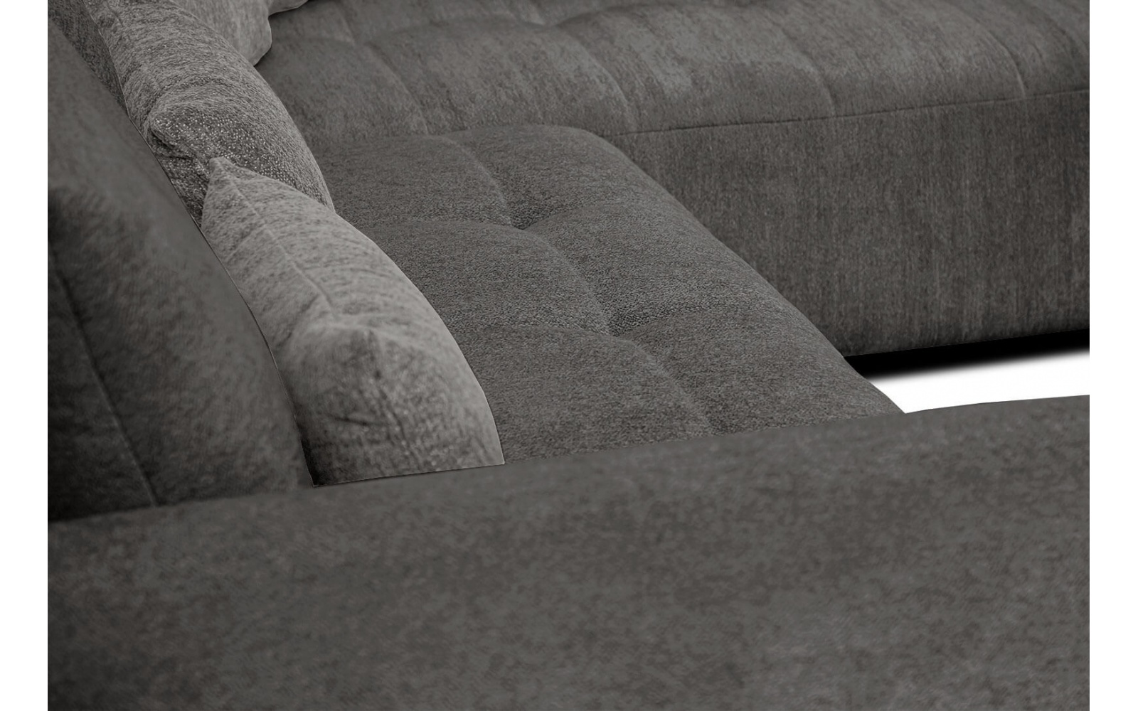 Ecksofa rechts mit Schlaffunktion 5-Sitzer SORENO