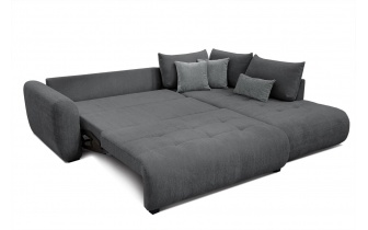 Ecksofa rechts mit Schlaffunktion 5-Sitzer SORENO