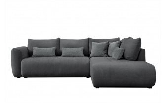 Ecksofa rechts mit Schlaffunktion 5-Sitzer SORENO