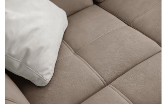 Ecksofa links mit verstellbaren Kopfstützen 5-Sitzer TAUNUS