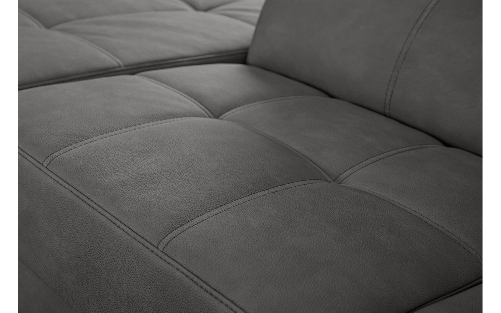 Ecksofa links mit verstellbaren Kopfstützen 5-Sitzer TAUNUS