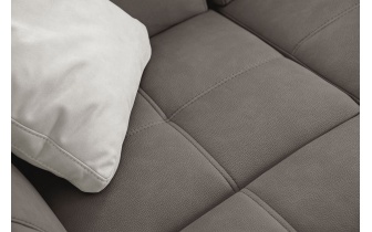 Ecksofa links mit verstellbaren Kopfstützen 5-Sitzer TAUNUS