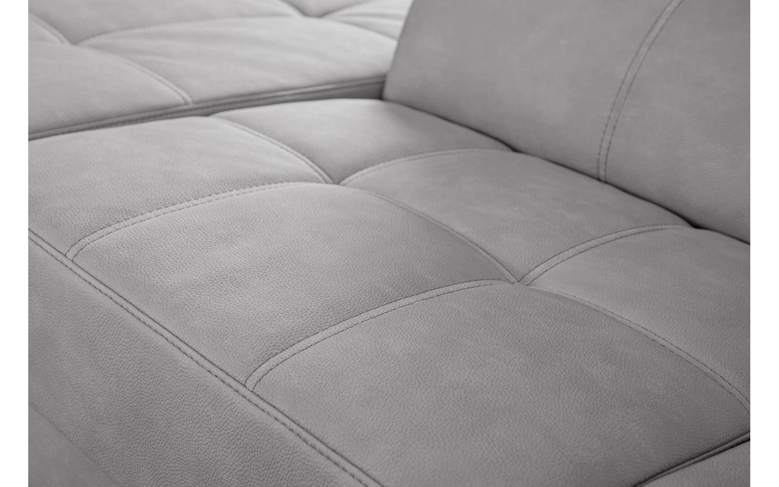 Ecksofa links mit verstellbaren Kopfstützen 5-Sitzer TAUNUS