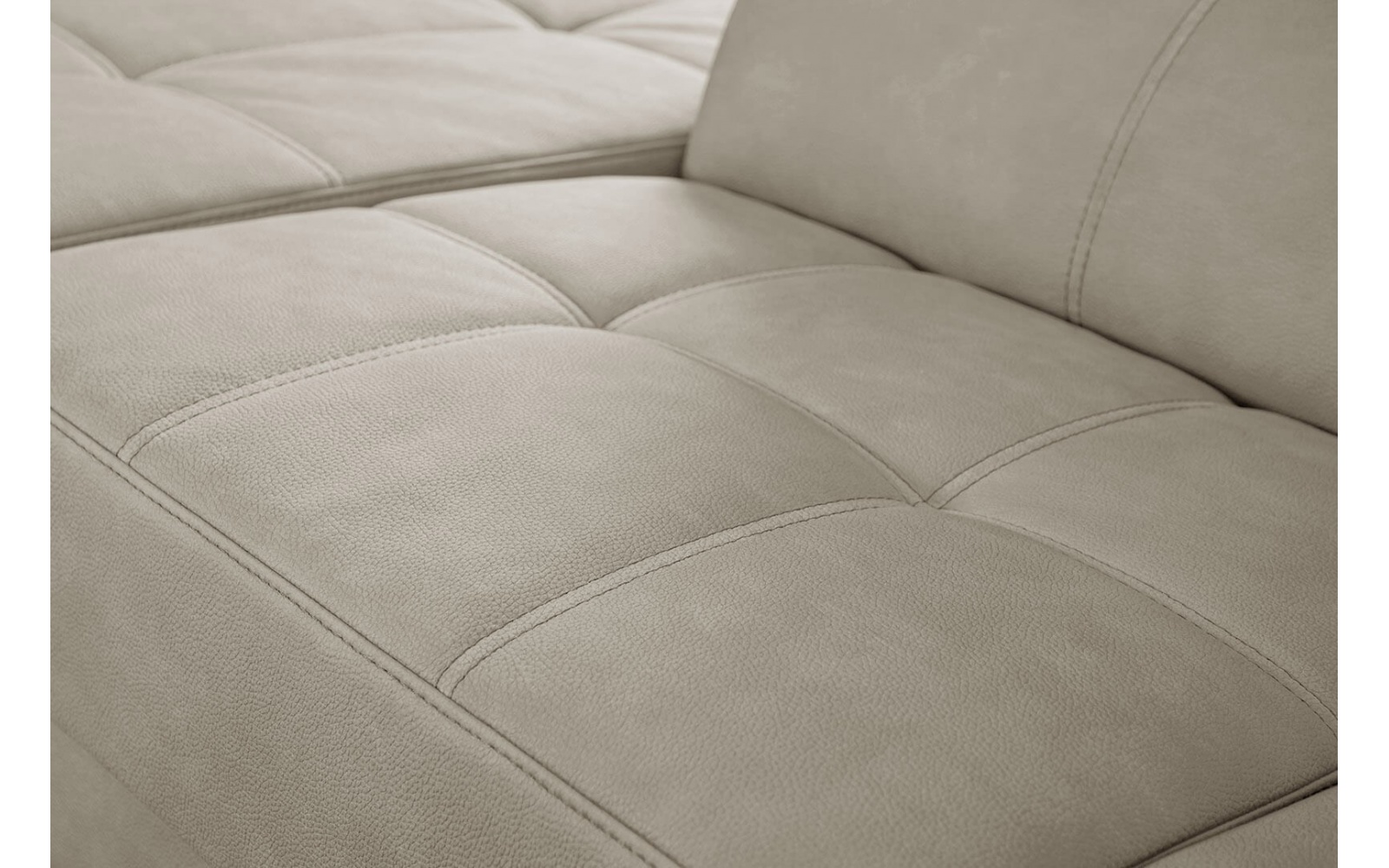 Ecksofa links mit verstellbaren Kopfstützen 5-Sitzer TAUNUS