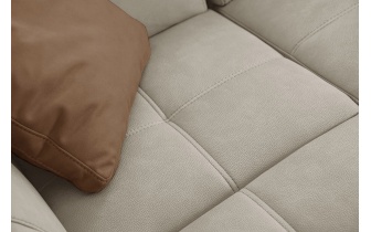 Ecksofa links mit verstellbaren Kopfstützen 5-Sitzer TAUNUS