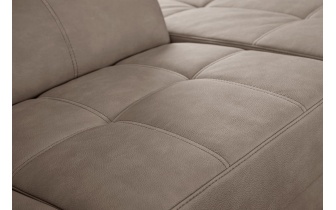 Ecksofa rechts mit verstellbaren Kopfstützen 5-Sitzer TAUNUS