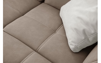 Ecksofa rechts mit verstellbaren Kopfstützen 5-Sitzer TAUNUS