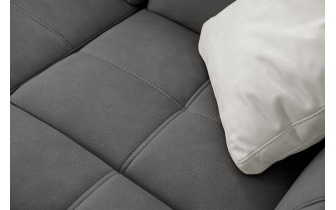 Ecksofa rechts mit verstellbaren Kopfstützen 5-Sitzer TAUNUS