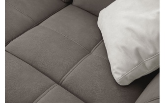 Ecksofa rechts mit verstellbaren Kopfstützen 5-Sitzer TAUNUS