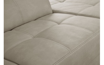 Ecksofa rechts mit verstellbaren Kopfstützen 5-Sitzer TAUNUS