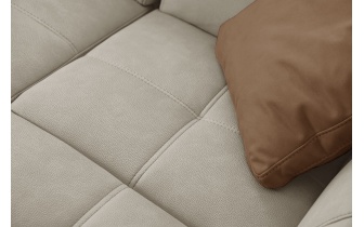 Ecksofa rechts mit verstellbaren Kopfstützen 5-Sitzer TAUNUS