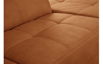 Ecksofa rechts mit verstellbaren Kopfstützen 5-Sitzer TAUNUS