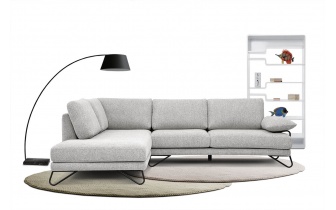 Ecksofa links 5-Sitzer LORI