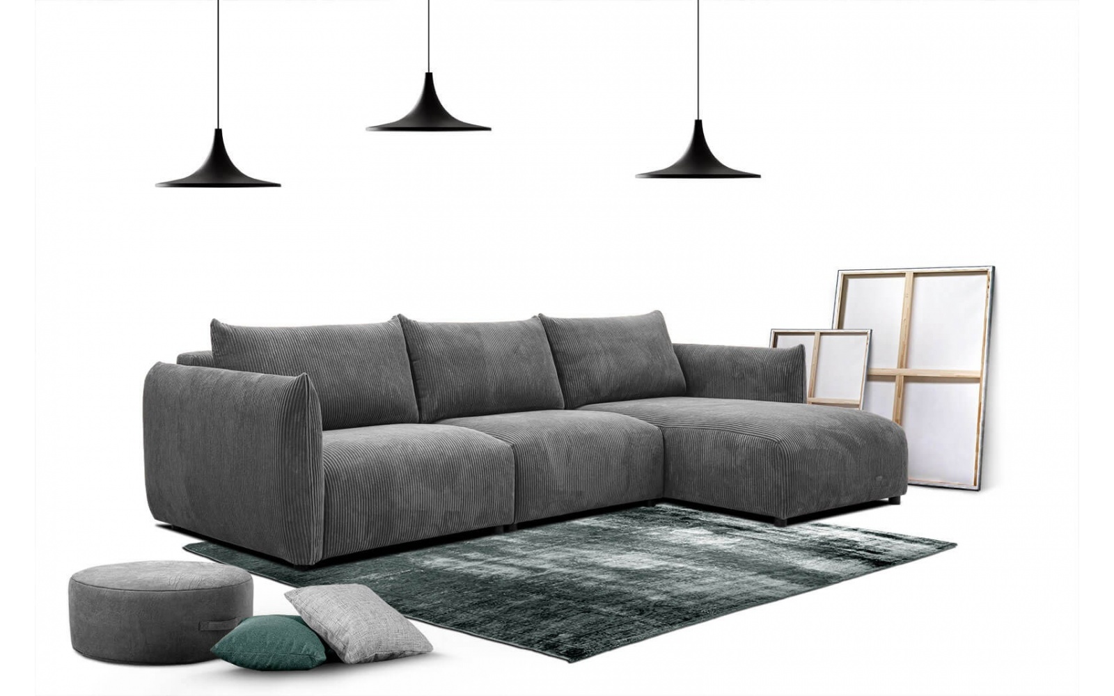 Ecksofa rechts 4-Sitzer TAUER