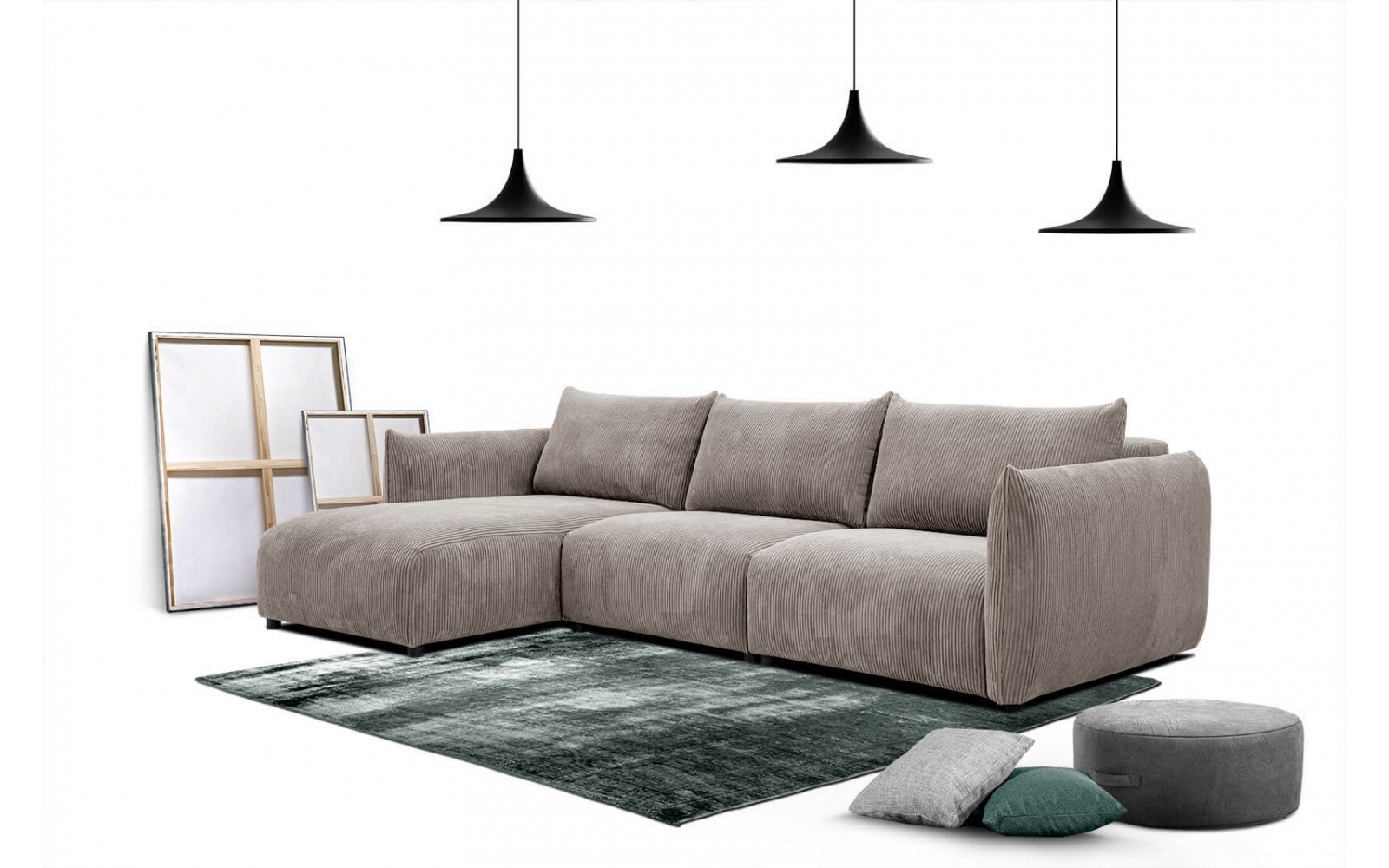 Ecksofa links 4-Sitzer TAUER