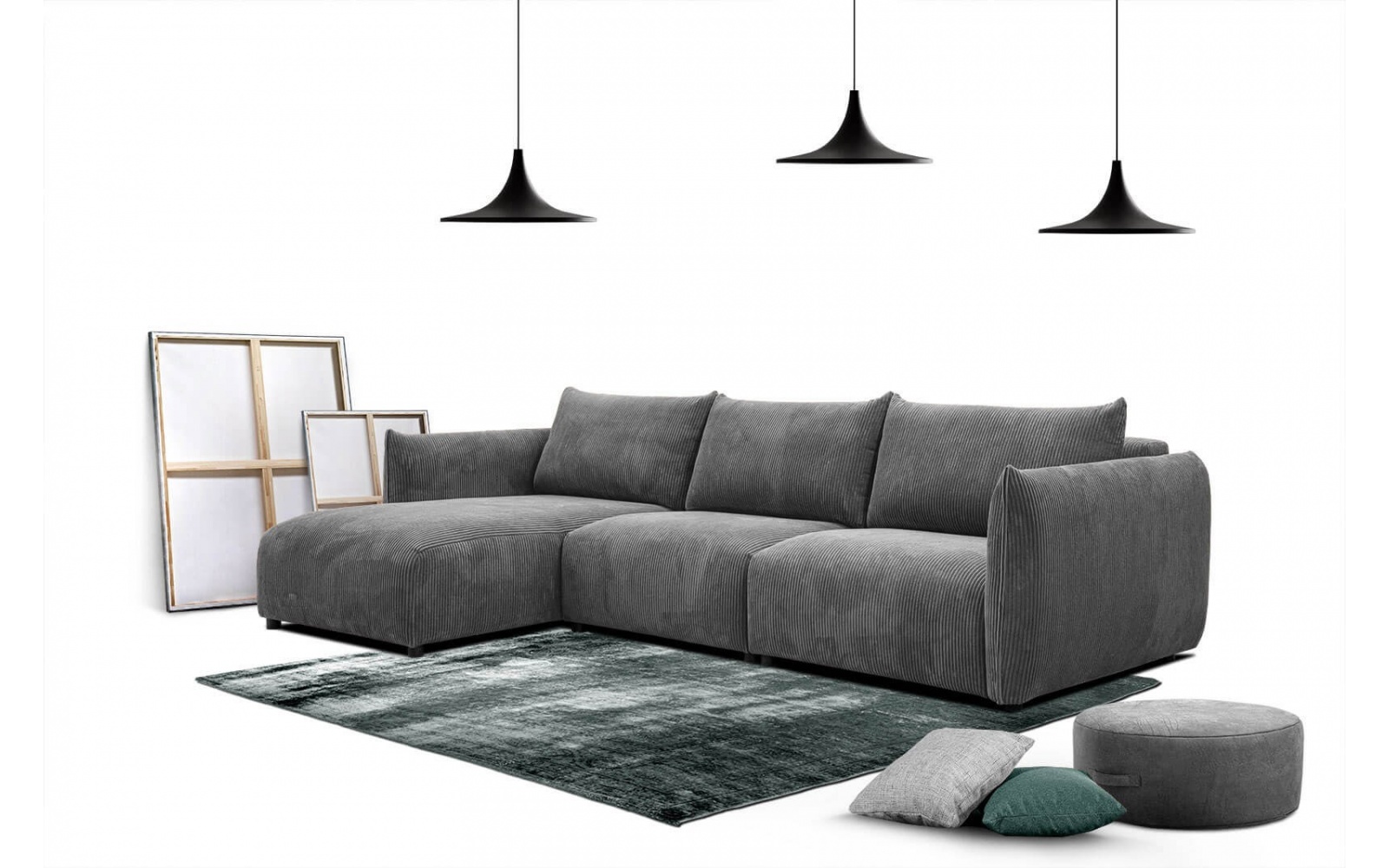 Ecksofa links 4-Sitzer TAUER