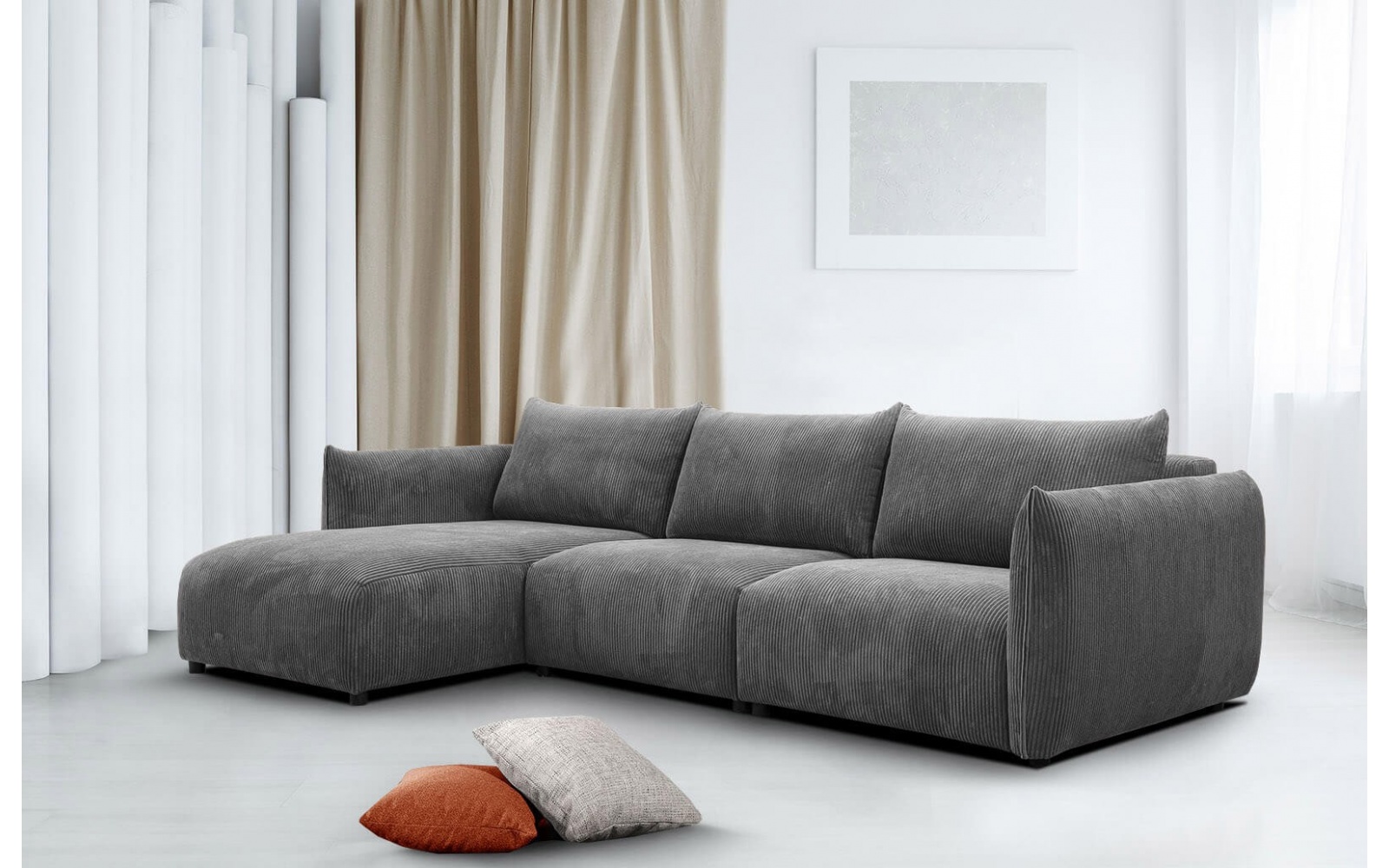 Ecksofa links 4-Sitzer TAUER