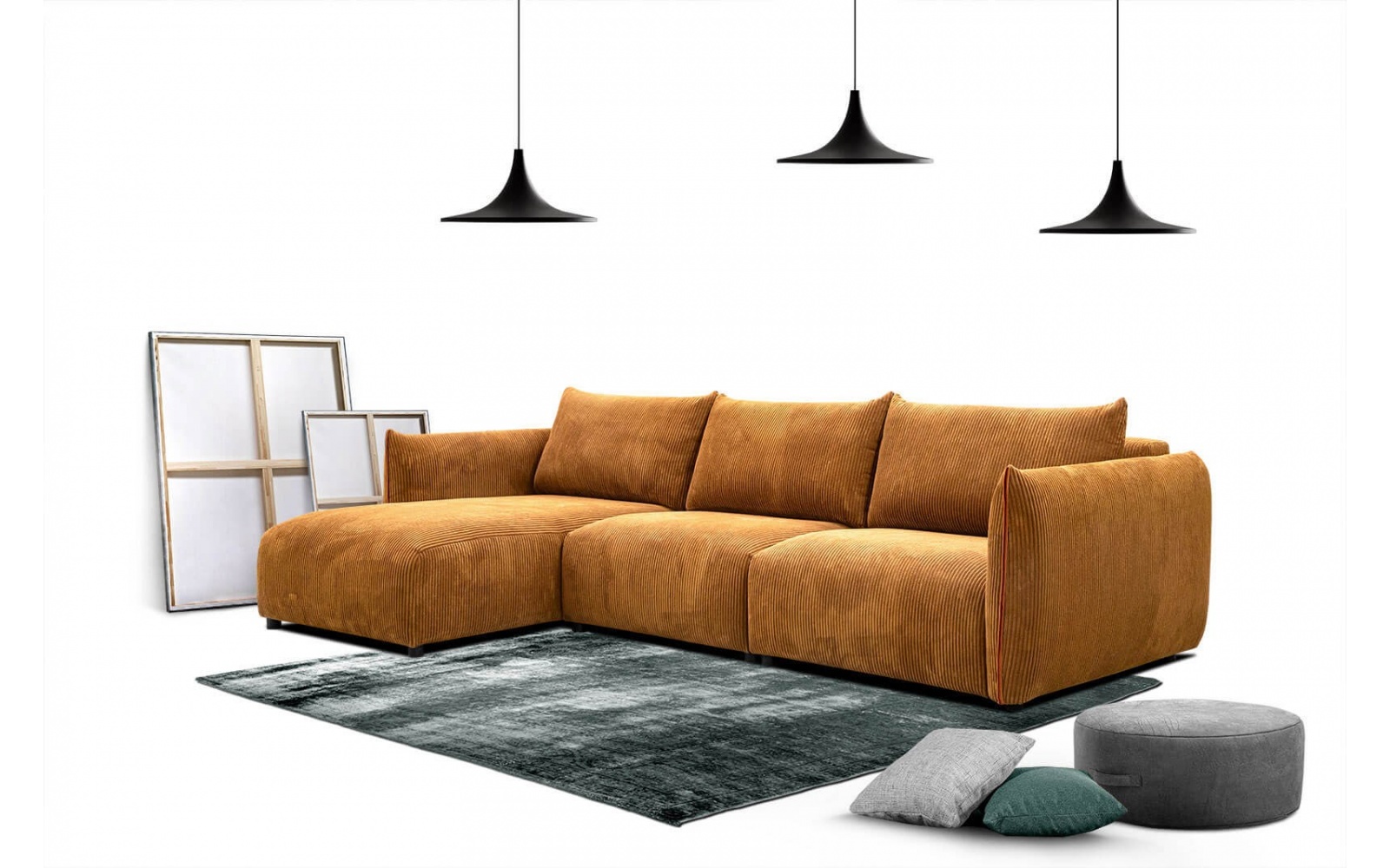 Ecksofa links 4-Sitzer TAUER