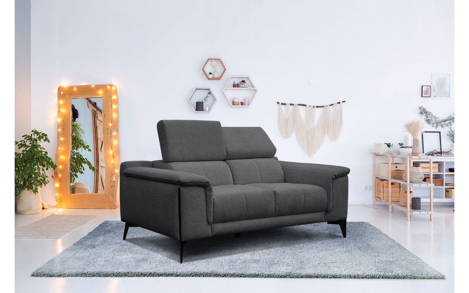 Sofa 2-Sitzer mit verstellbaren Kopfstützen MATERA