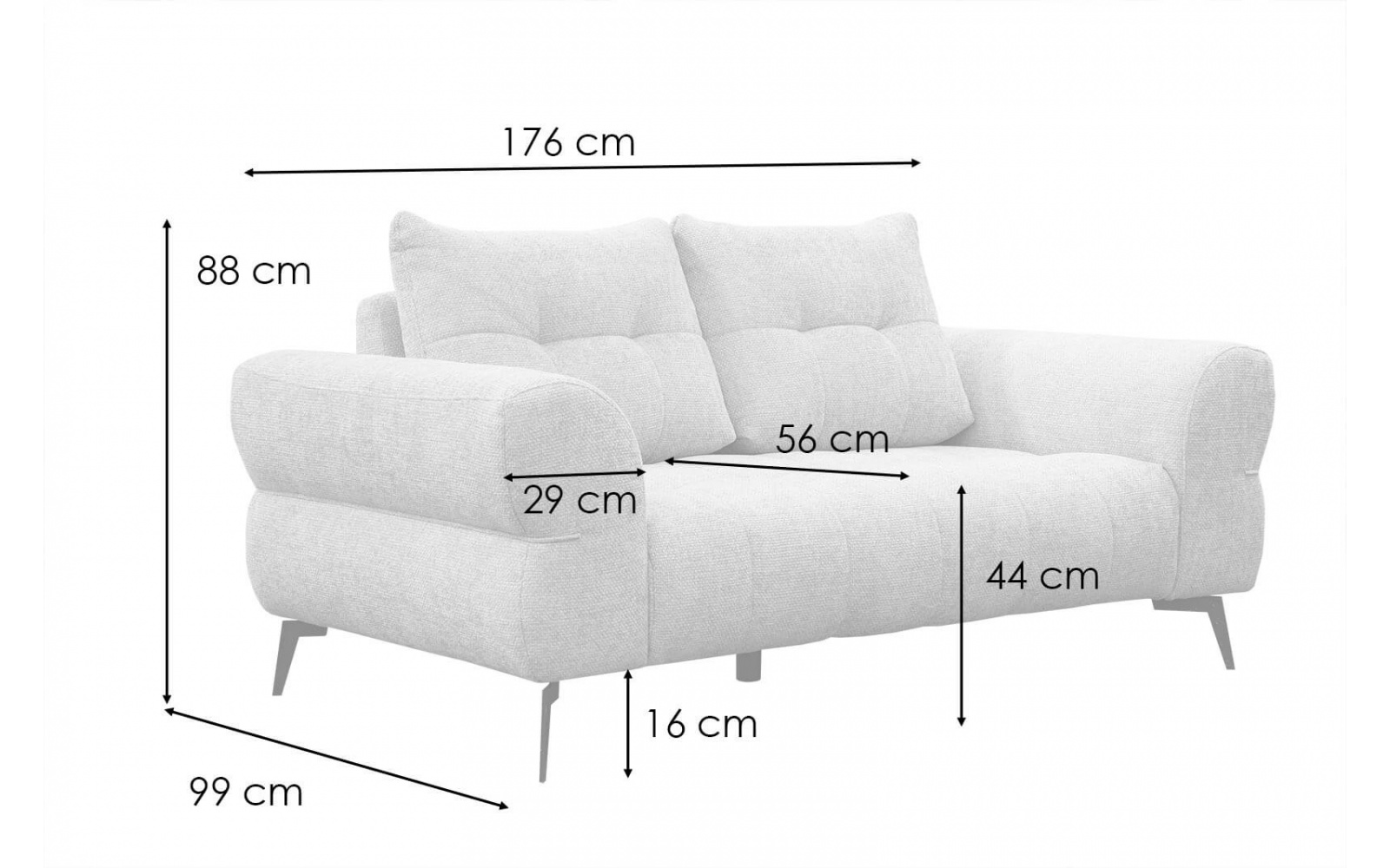 Sofa 2-Sitzer SALVINI