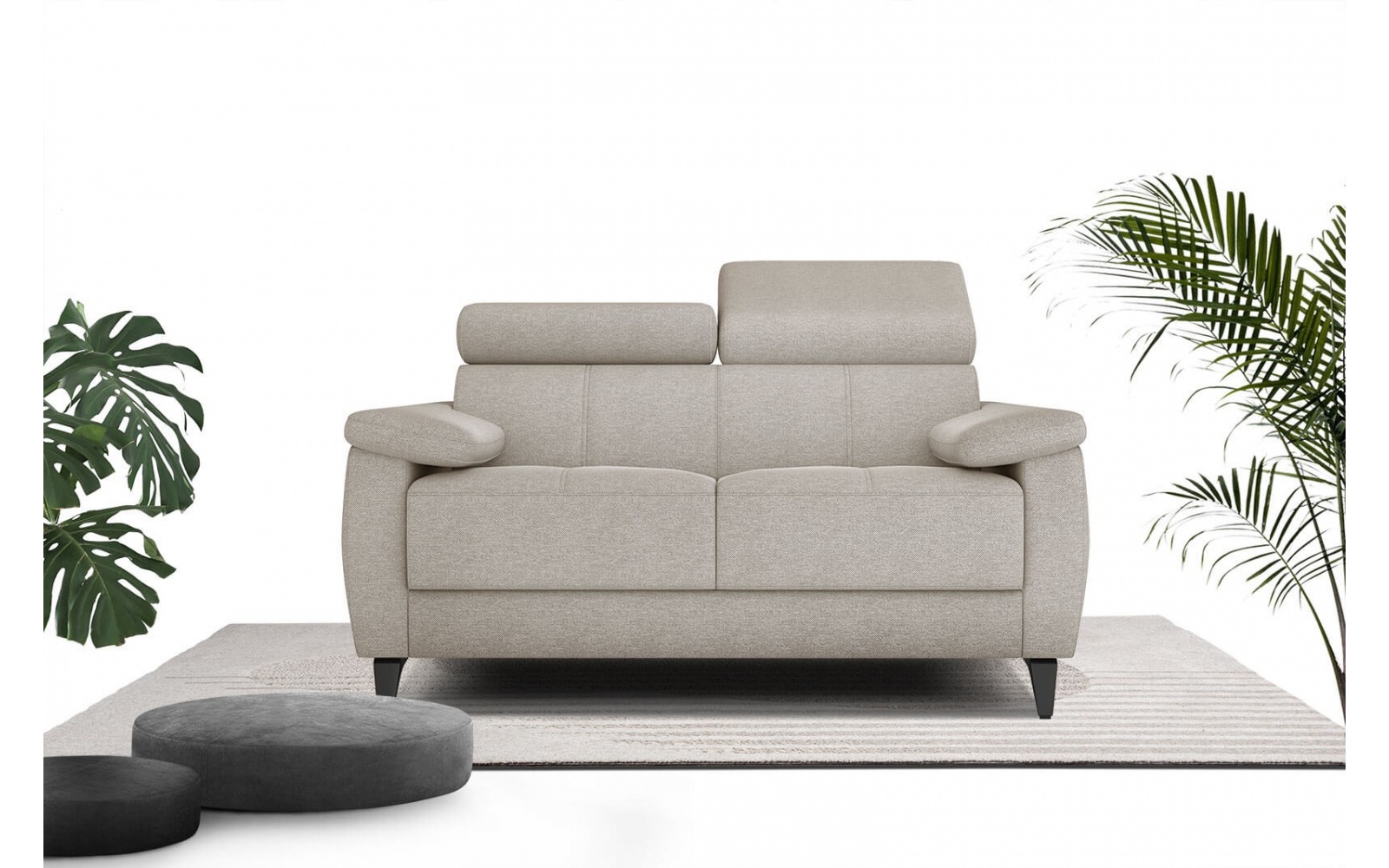 Sofa 2-Sitzer mit verstellbaren Kopfstützen TAUNUS