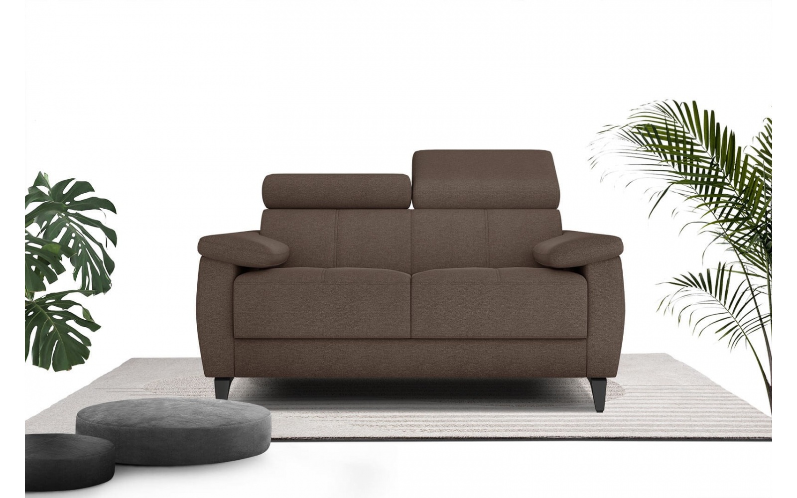 Sofa 2-Sitzer mit verstellbaren Kopfstützen TAUNUS