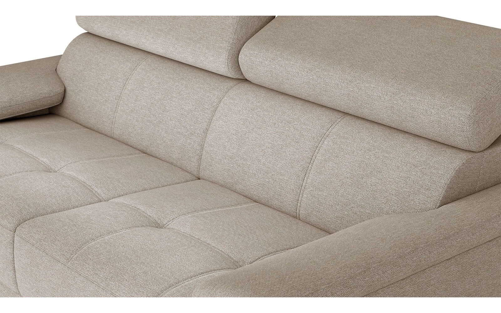 Sofa 3-Sitzer mit verstellbaren Kopfstützen TAUNUS