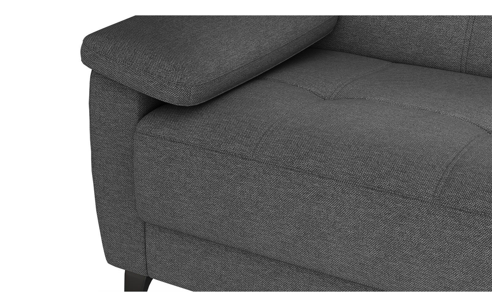 Sofa 3-Sitzer mit verstellbaren Kopfstützen TAUNUS