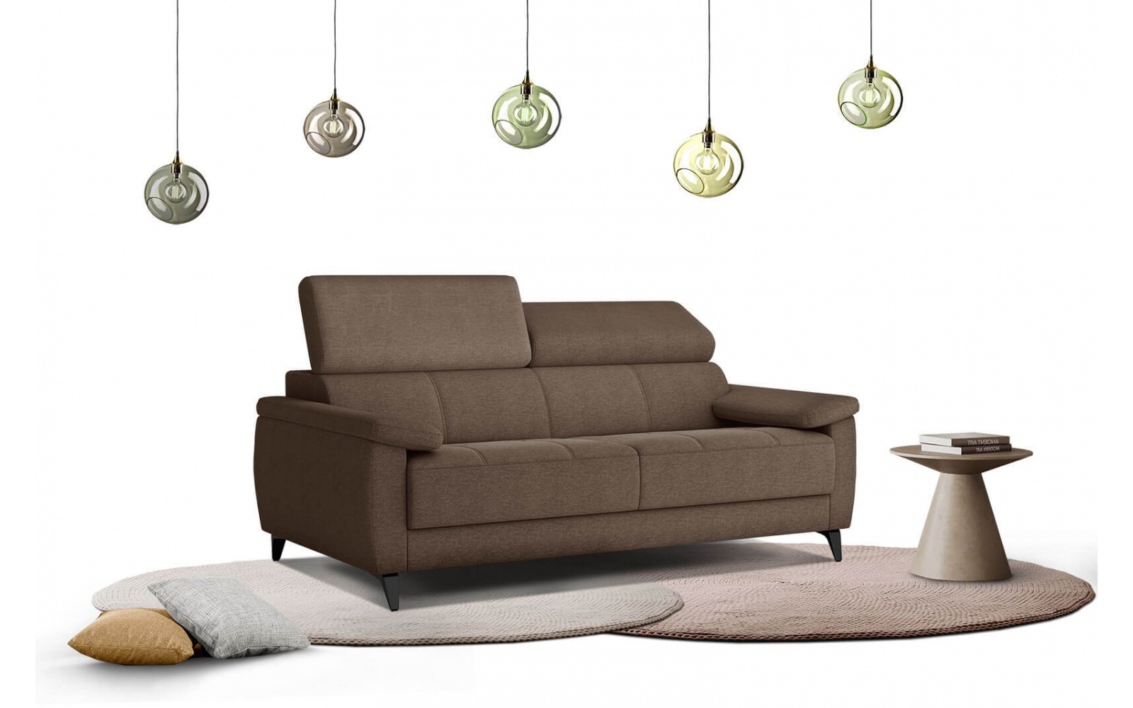 Sofa 3-Sitzer mit verstellbaren Kopfstützen TAUNUS