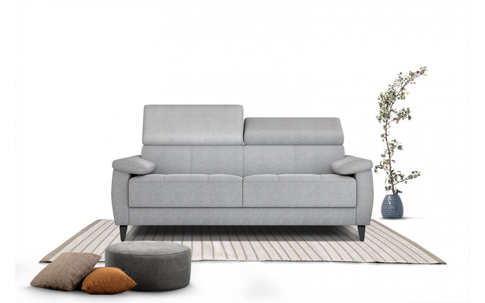 Sofa 3-Sitzer mit verstellbaren Kopfstützen TAUNUS