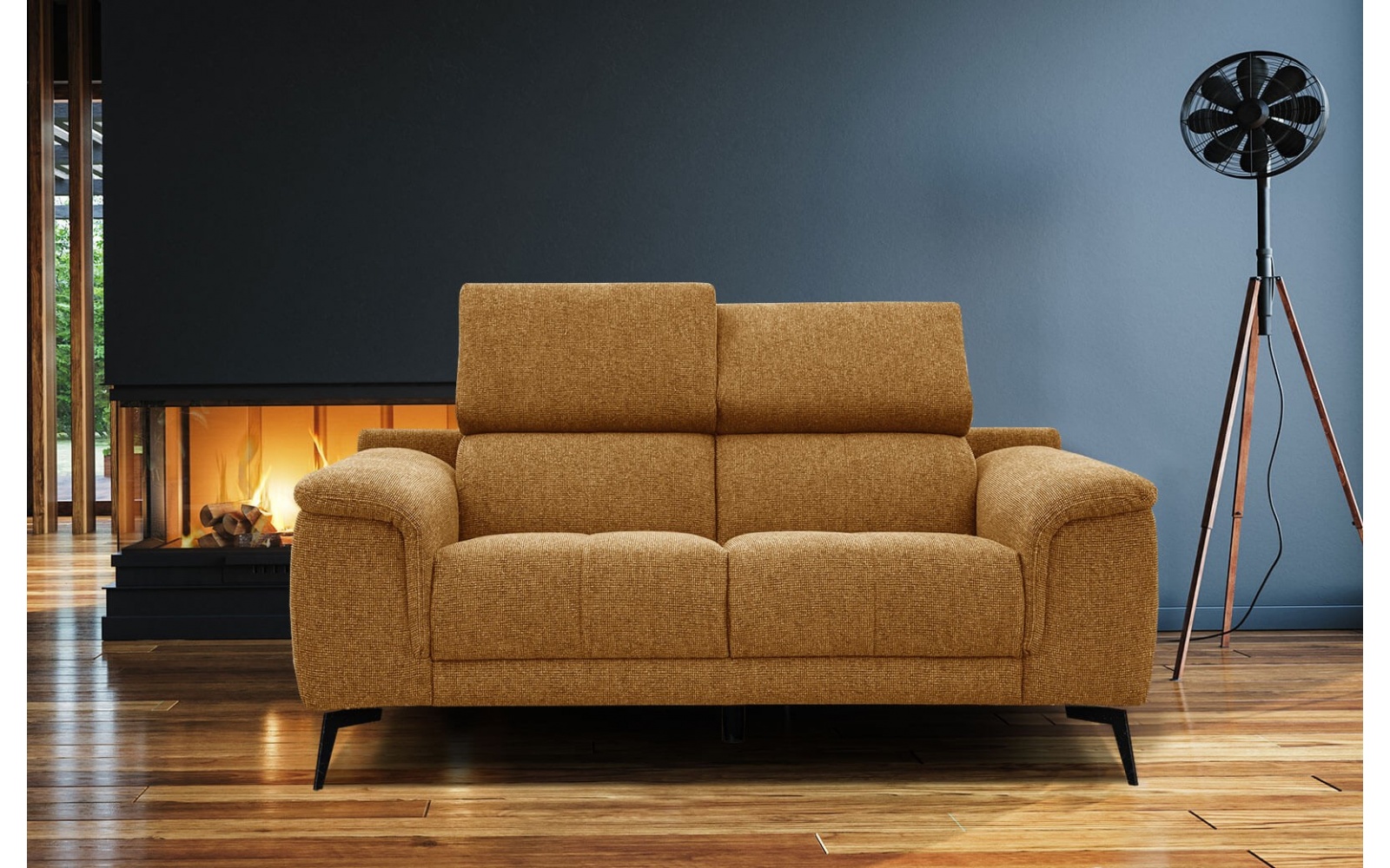 Sofa 2-Sitzer mit verstellbaren Kopfstützen FIERO