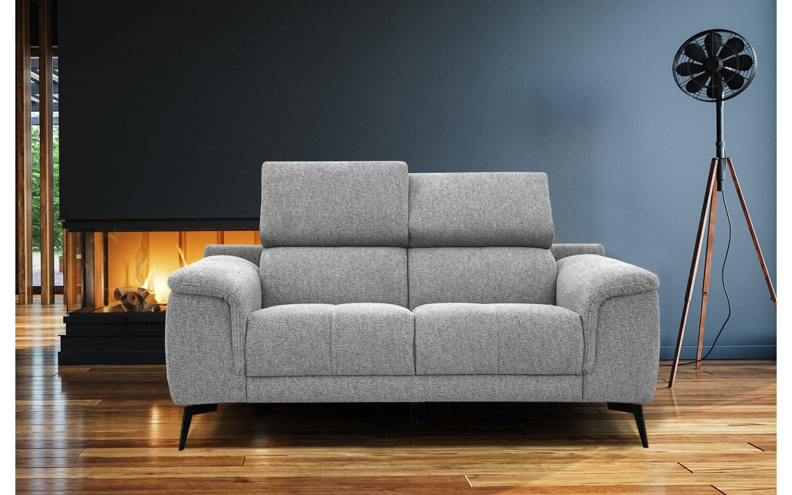 Sofa 2-Sitzer mit verstellbaren Kopfstützen FIERO