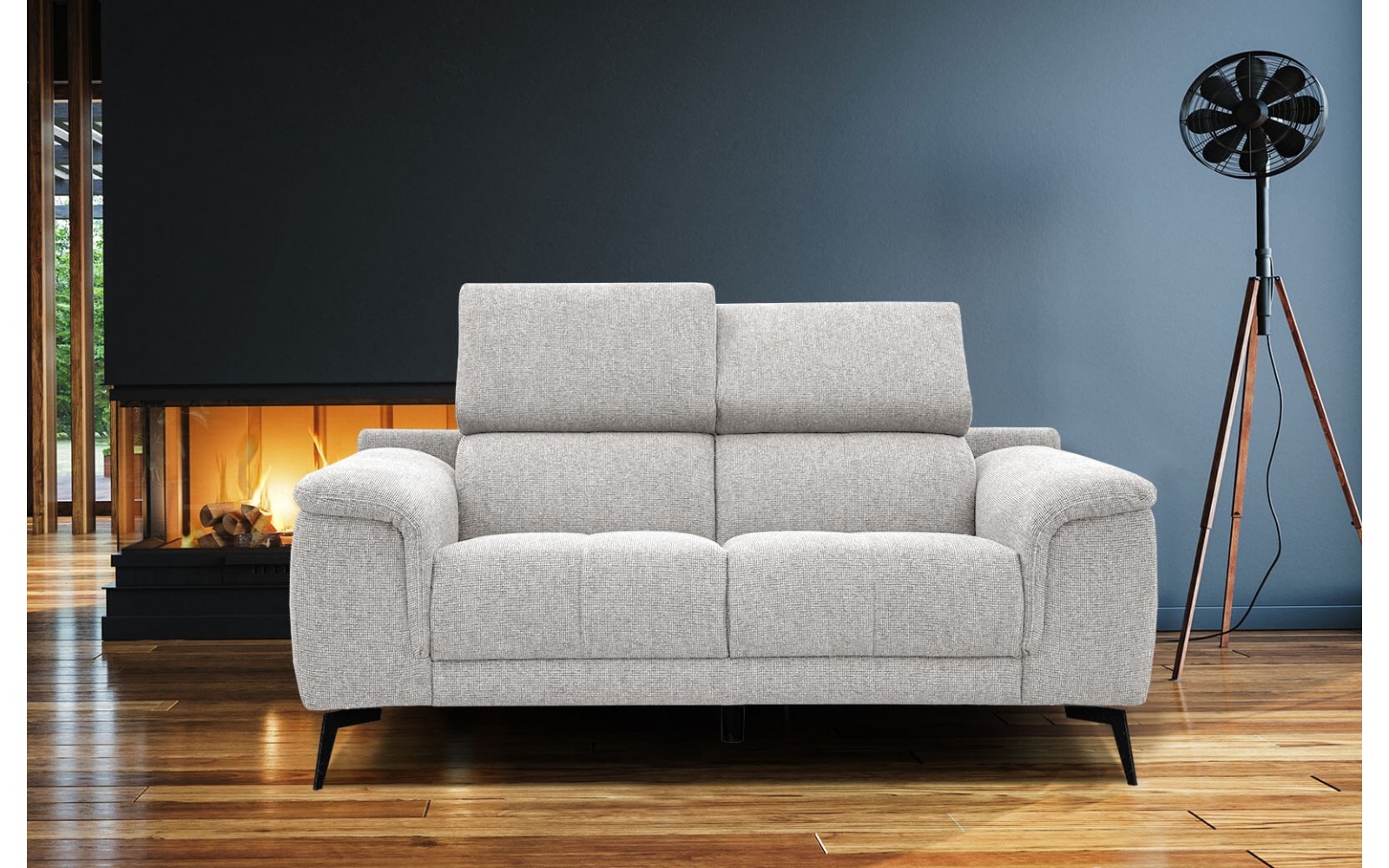 Sofa 2-Sitzer mit verstellbaren Kopfstützen FIERO