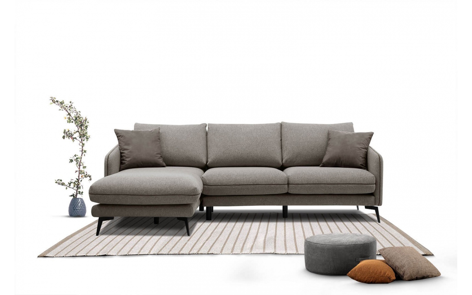 Ecksofa links 4-Sitzer SOGEL