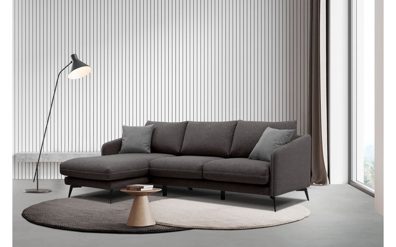 Ecksofa links 4-Sitzer SOGEL