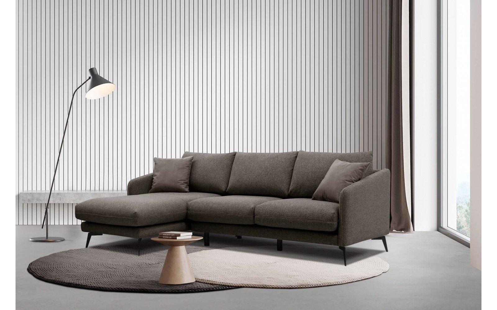 Ecksofa links 4-Sitzer SOGEL