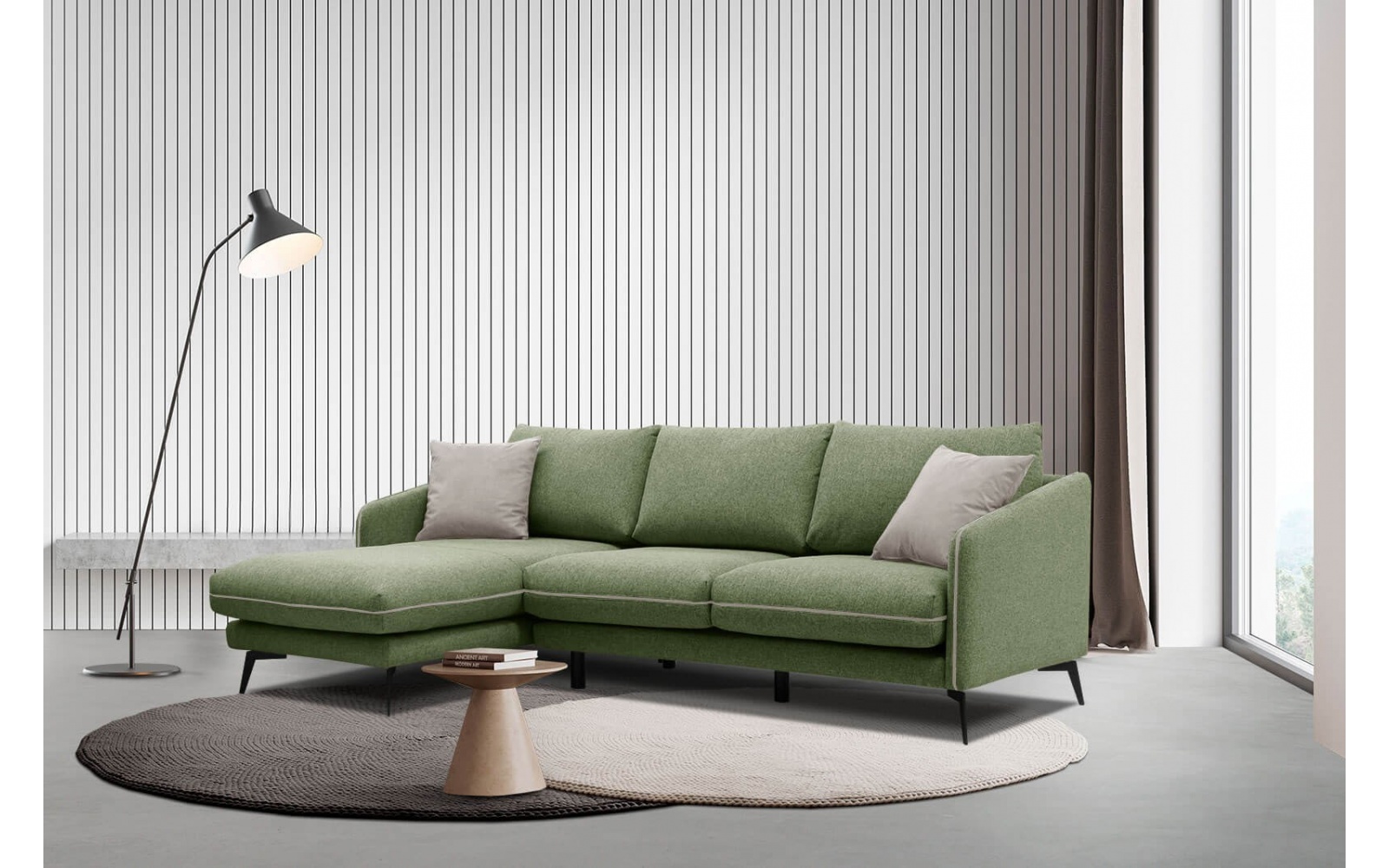 Ecksofa links 4-Sitzer SOGEL