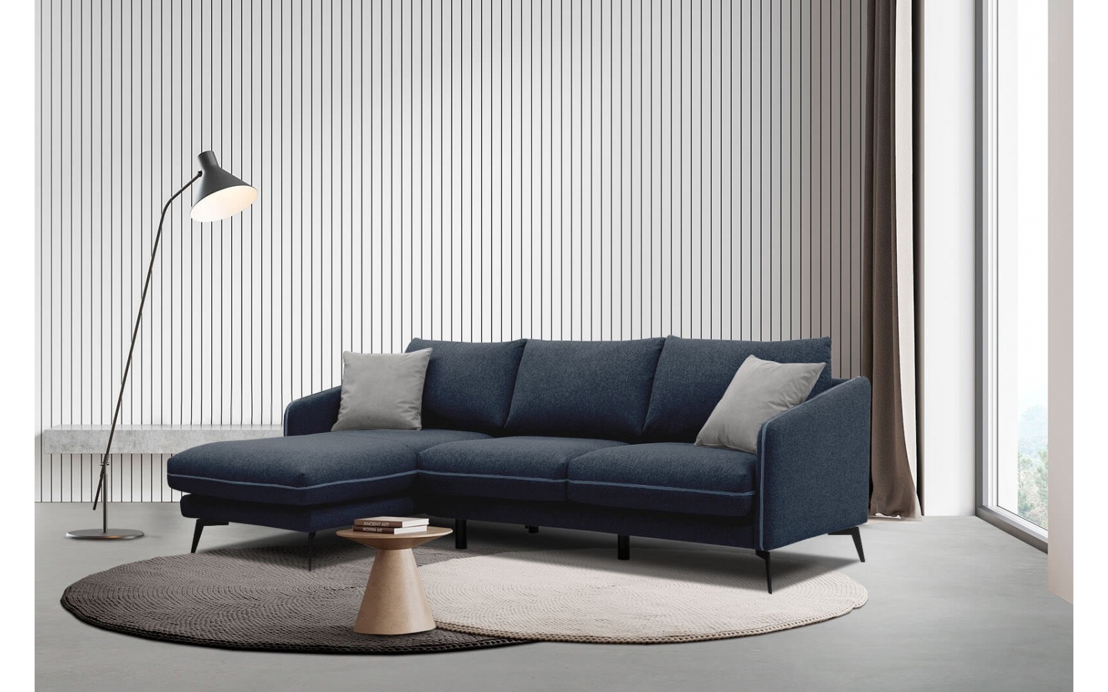 Ecksofa links 4-Sitzer SOGEL