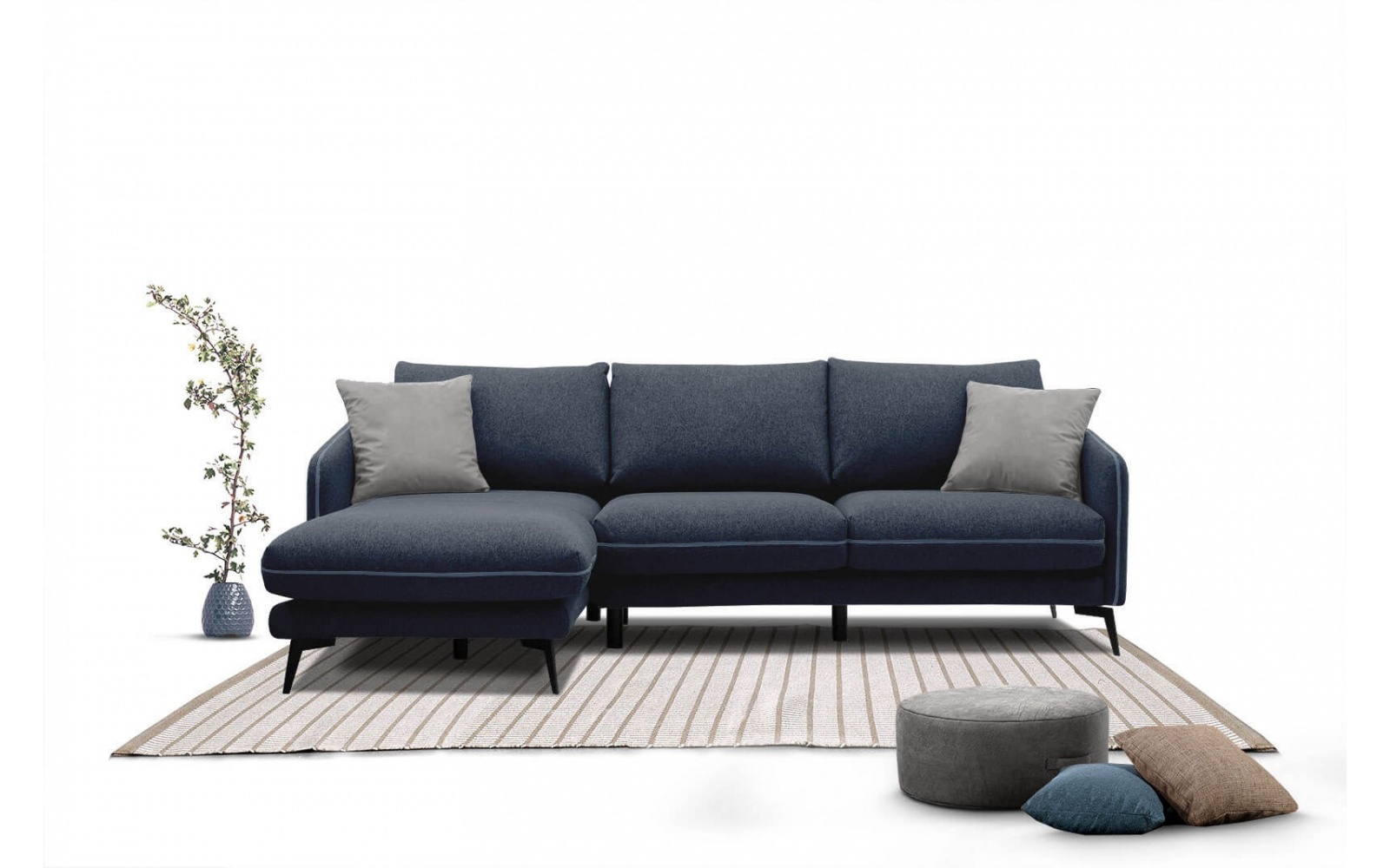 Ecksofa links 4-Sitzer SOGEL