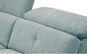 Sofa XXL 3-Sitzer mit verstellbaren Kopfstützen AVENA