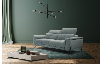 Sofa XXL 3-Sitzer mit verstellbaren Kopfstützen AVENA