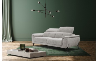 Sofa XXL 3-Sitzer mit verstellbaren Kopfstützen AVENA