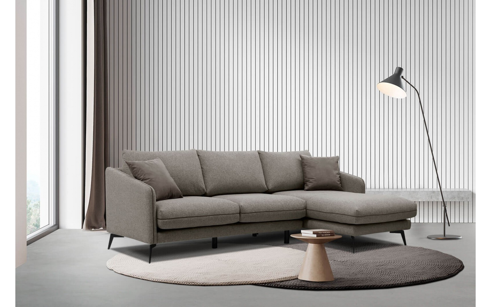 Ecksofa rechts 4-Sitzer SOGEL