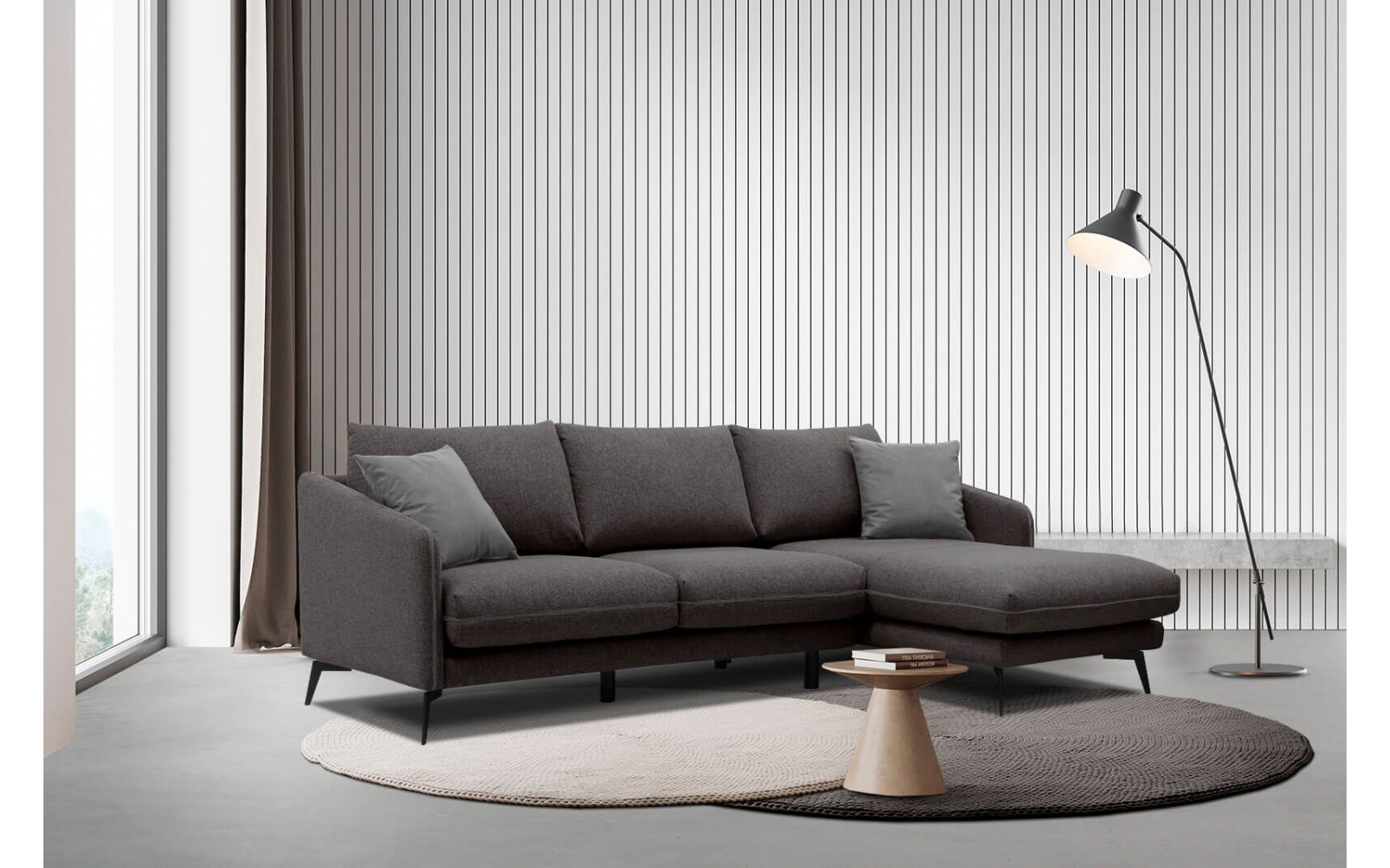 Ecksofa rechts 4-Sitzer SOGEL