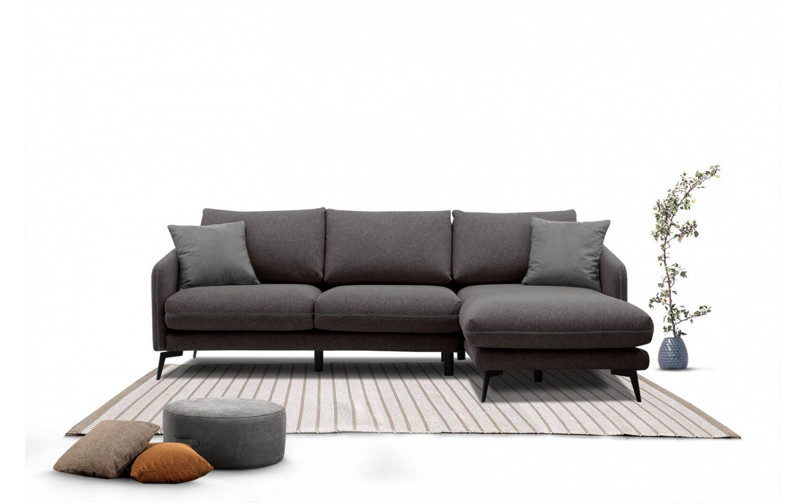 Ecksofa rechts 4-Sitzer SOGEL