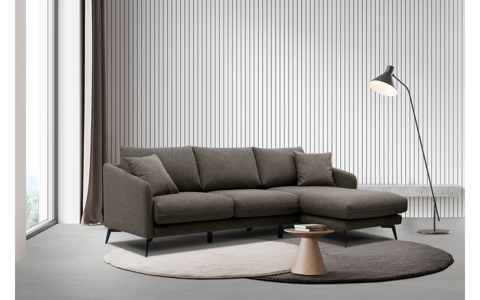 Ecksofa rechts 4-Sitzer SOGEL