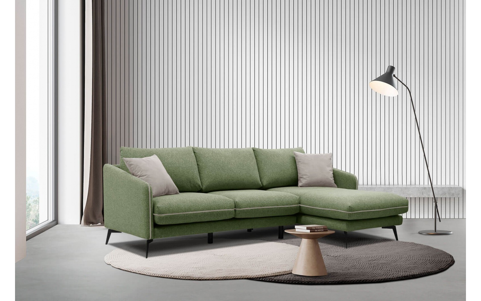 Ecksofa rechts 4-Sitzer SOGEL