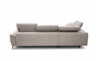 Ecksofa links mit verstellbaren Kopfstützen 5-Sitzer AVENA